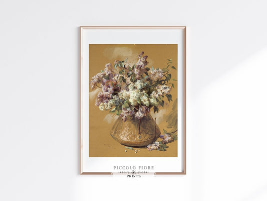 Still Life with Lilacs in a Vase | P245 - Single Art Prints - Piccolo Fiore Prints