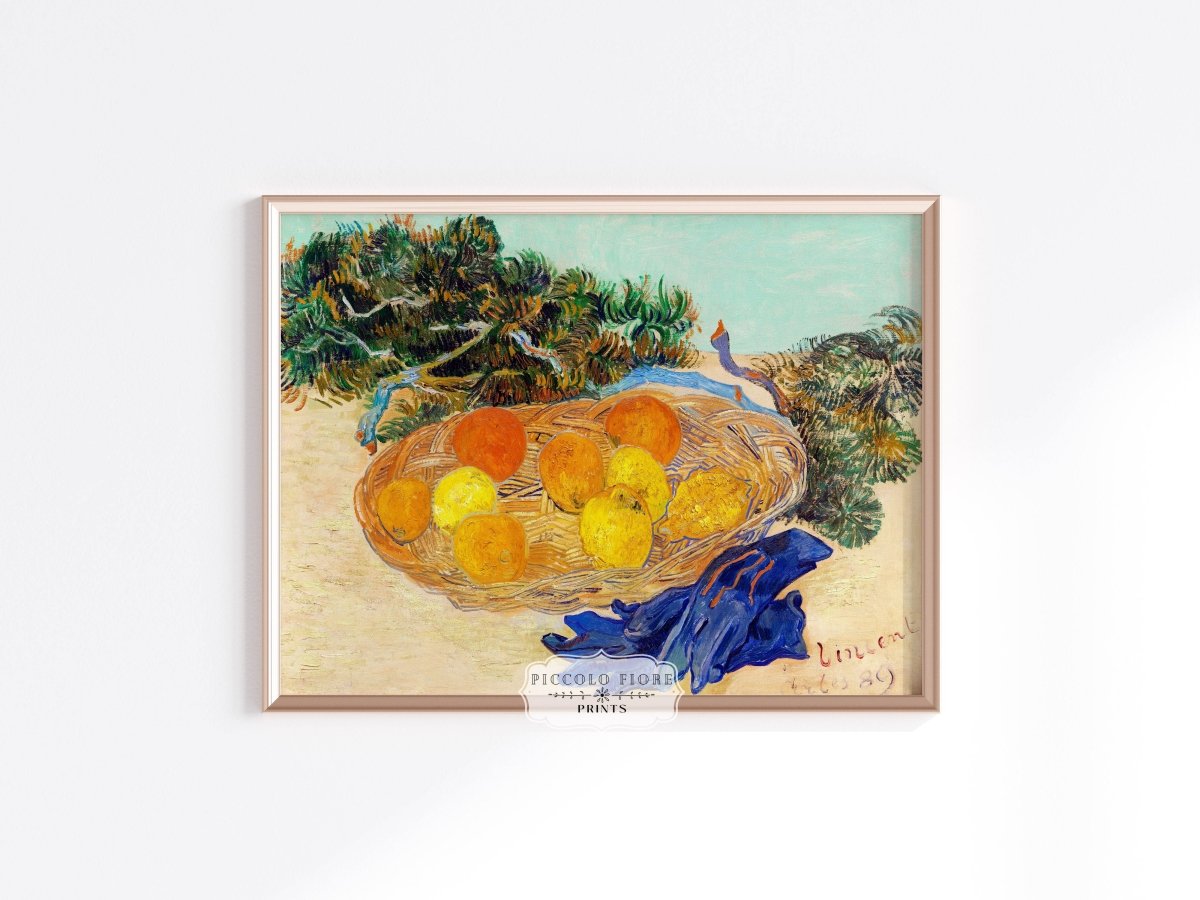 Still Life with Oranges and Lemons | P105 - Single Art Prints - Piccolo Fiore Prints