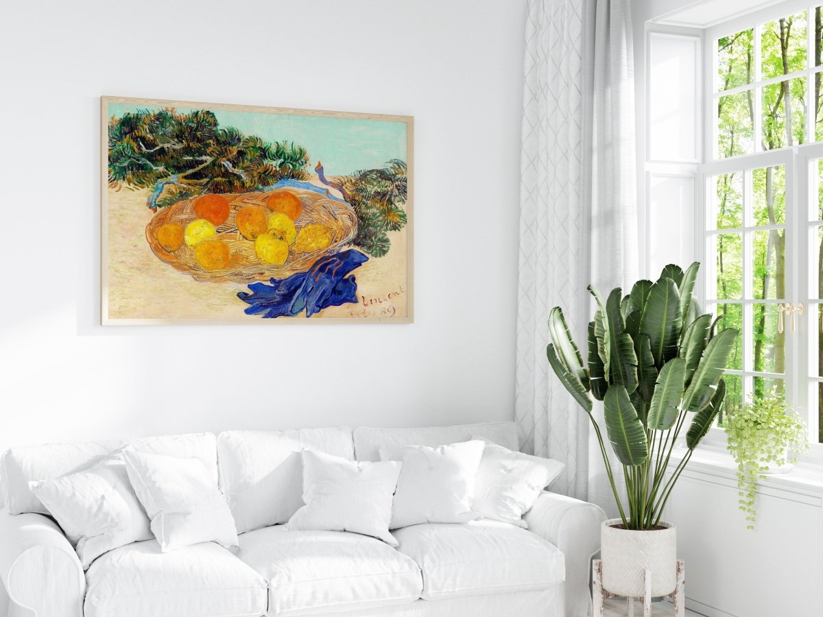 Still Life with Oranges and Lemons | P105 - Single Art Prints - Piccolo Fiore Prints