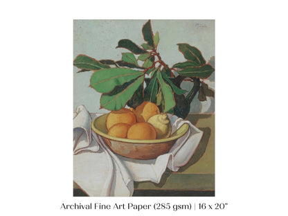 Still Life with Oranges and Lemons | P417 - Single Art Prints - Piccolo Fiore Prints