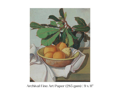 Still Life with Oranges and Lemons | P417 - Single Art Prints - Piccolo Fiore Prints