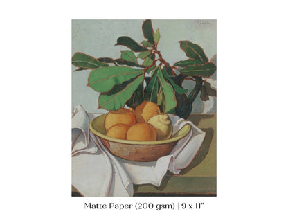 Still Life with Oranges and Lemons | P417 - Single Art Prints - Piccolo Fiore Prints