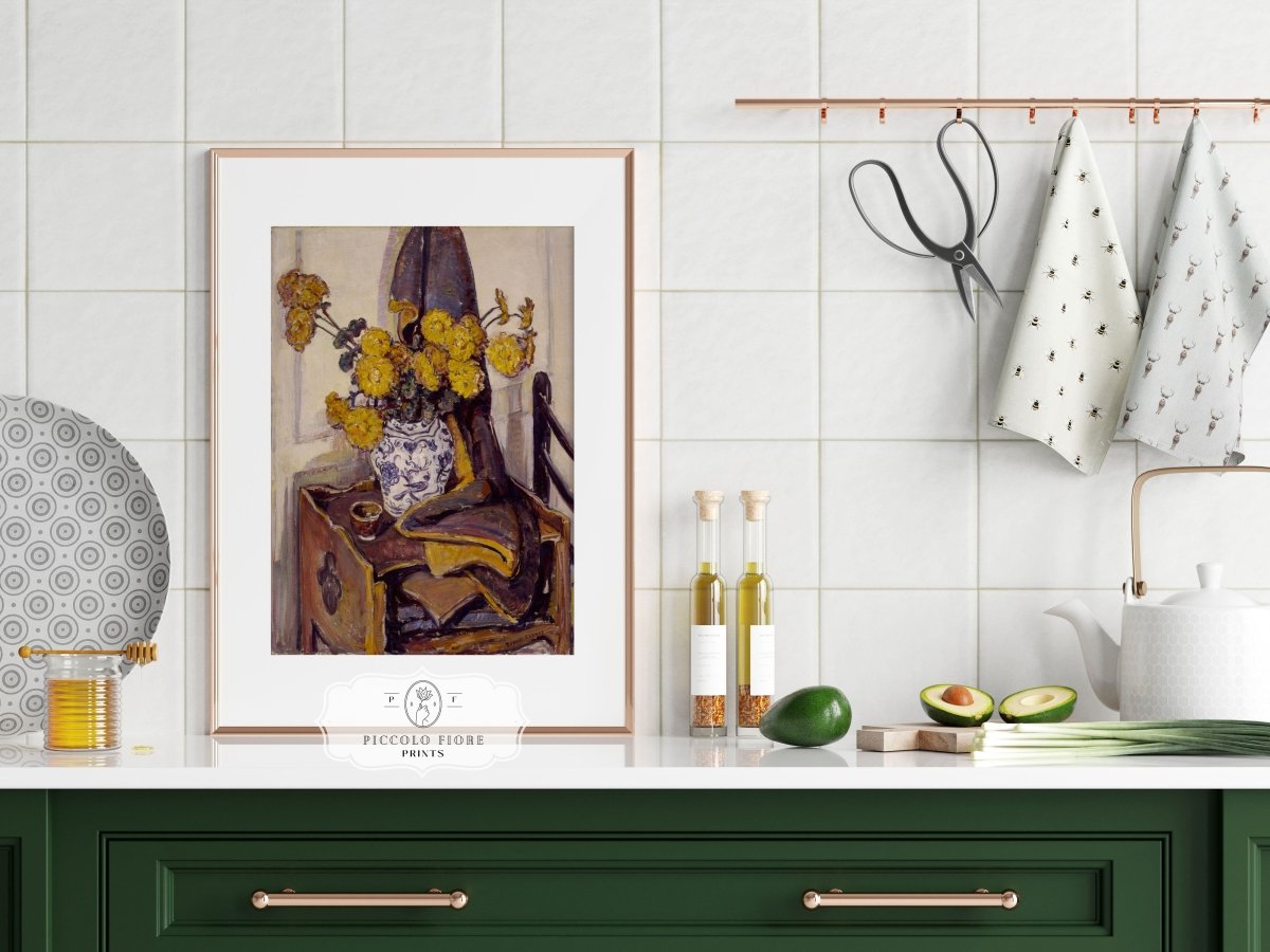 Still Life with Yellow Flowers | P184 - Single Art Prints - Piccolo Fiore Prints
