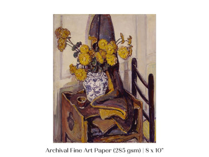Still Life with Yellow Flowers | P184 - Single Art Prints - Piccolo Fiore Prints