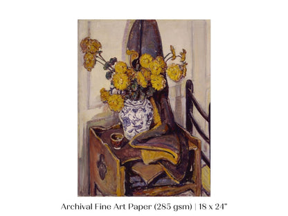 Still Life with Yellow Flowers | P184 - Single Art Prints - Piccolo Fiore Prints