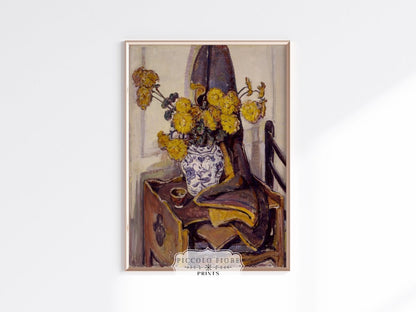 Still Life with Yellow Flowers | P184 - Single Art Prints - Piccolo Fiore Prints