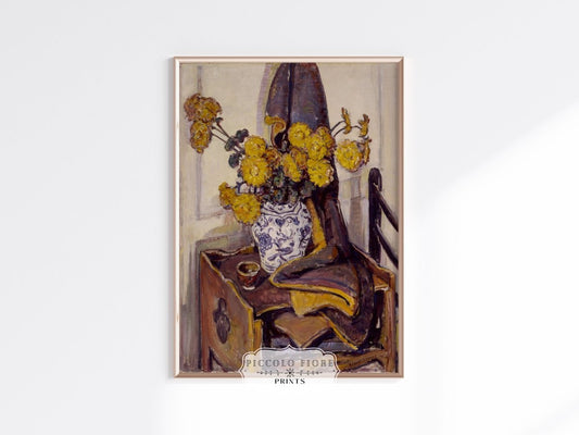 Still Life with Yellow Flowers | P184 - Single Art Prints - Piccolo Fiore Prints