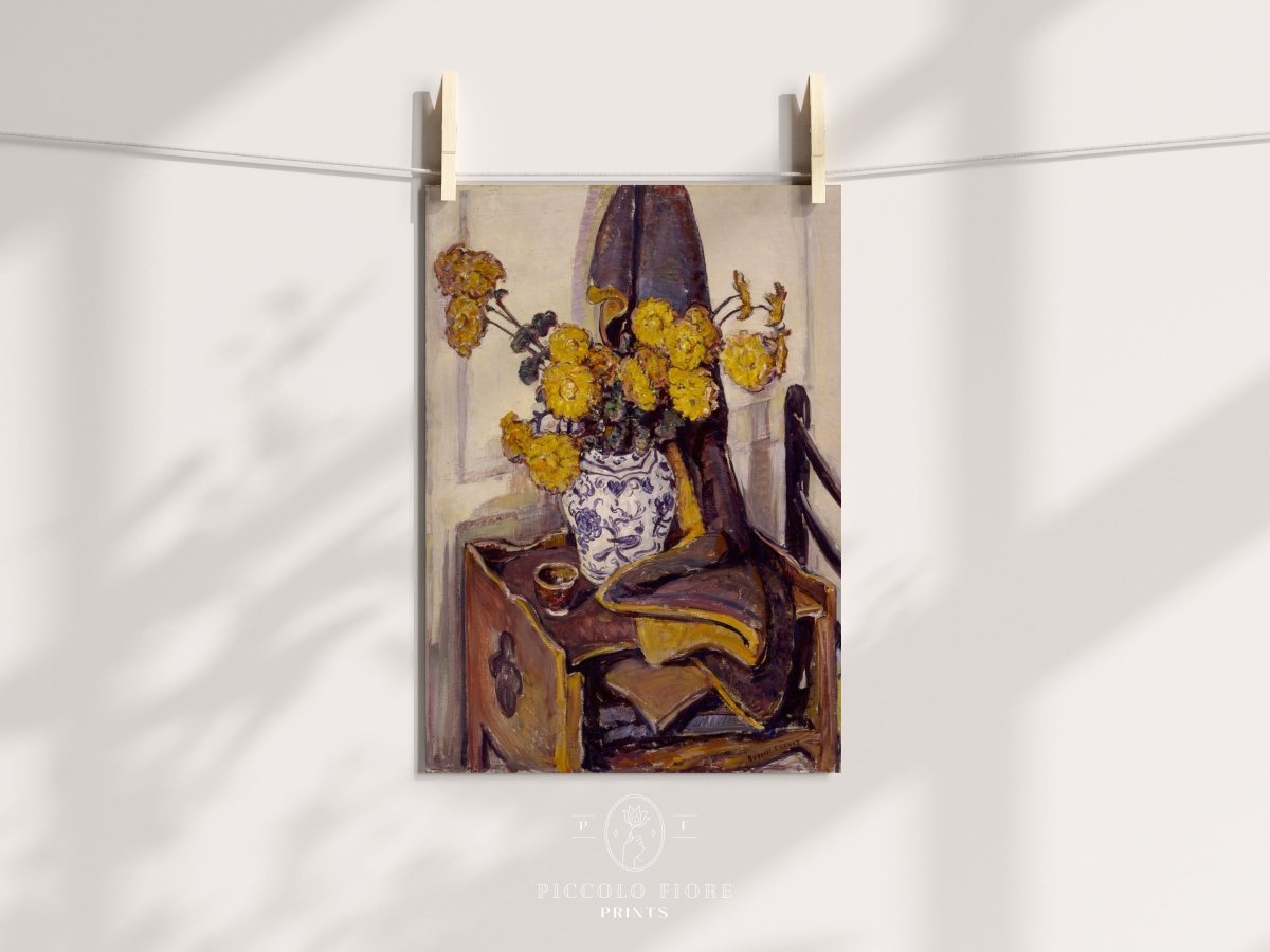 Still Life with Yellow Flowers | P184 - Single Art Prints - Piccolo Fiore Prints