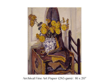 Still Life with Yellow Flowers | P184 - Single Art Prints - Piccolo Fiore Prints