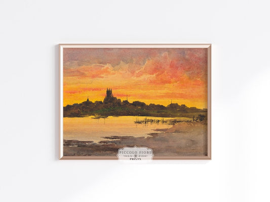 Sunset Beach | P254 - Single Art Prints - Piccolo Fiore Prints