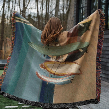 Surfboard Rack | Woven Blanket - Woven Blanket - Piccolo Fiore Prints