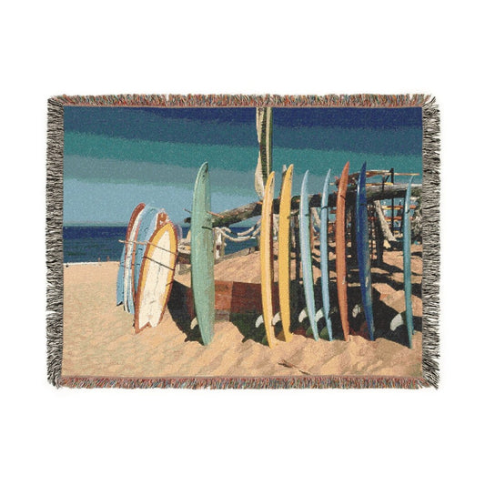 Surfboard Rack | Woven Blanket - Woven Blanket - Piccolo Fiore Prints