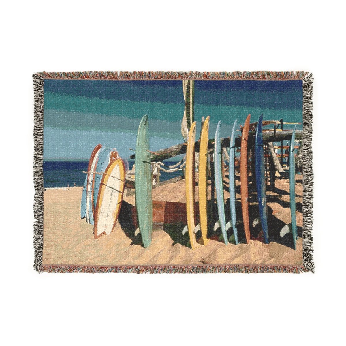 Surfboard Rack | Woven Blanket - Woven Blanket - Piccolo Fiore Prints