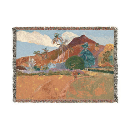 Tahitian Landscape | Woven Blanket - Woven Blanket - Piccolo Fiore Prints