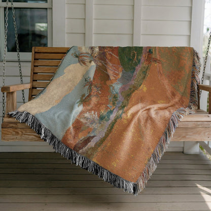 Tahitian Landscape | Woven Blanket - Woven Blanket - Piccolo Fiore Prints