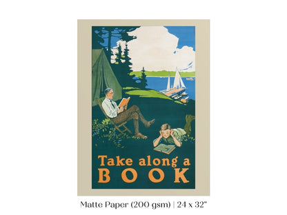 Take Along a Book | P699 - Single Art Prints - Piccolo Fiore Prints