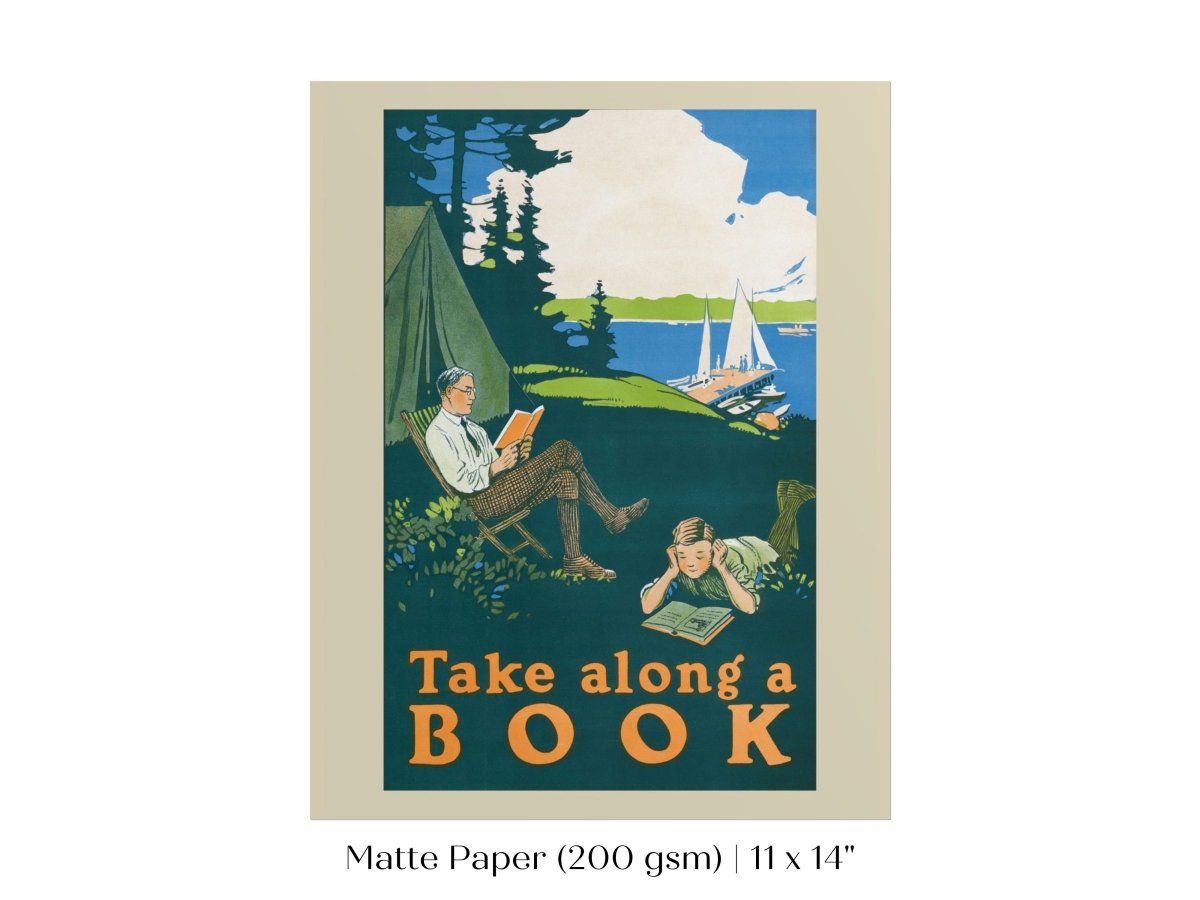 Take Along a Book | P699 - Single Art Prints - Piccolo Fiore Prints