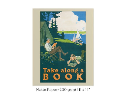 Take Along a Book | P699 - Single Art Prints - Piccolo Fiore Prints