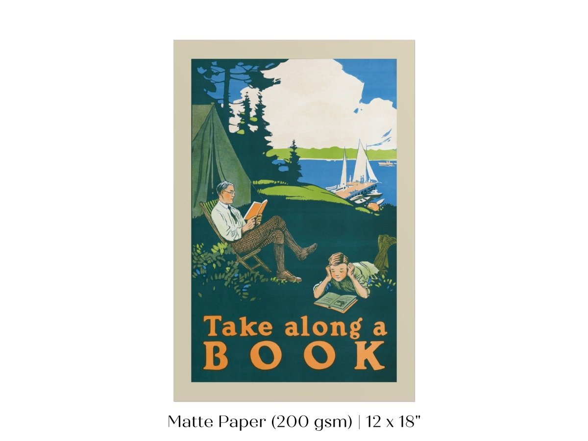 Take Along a Book | P699 - Single Art Prints - Piccolo Fiore Prints