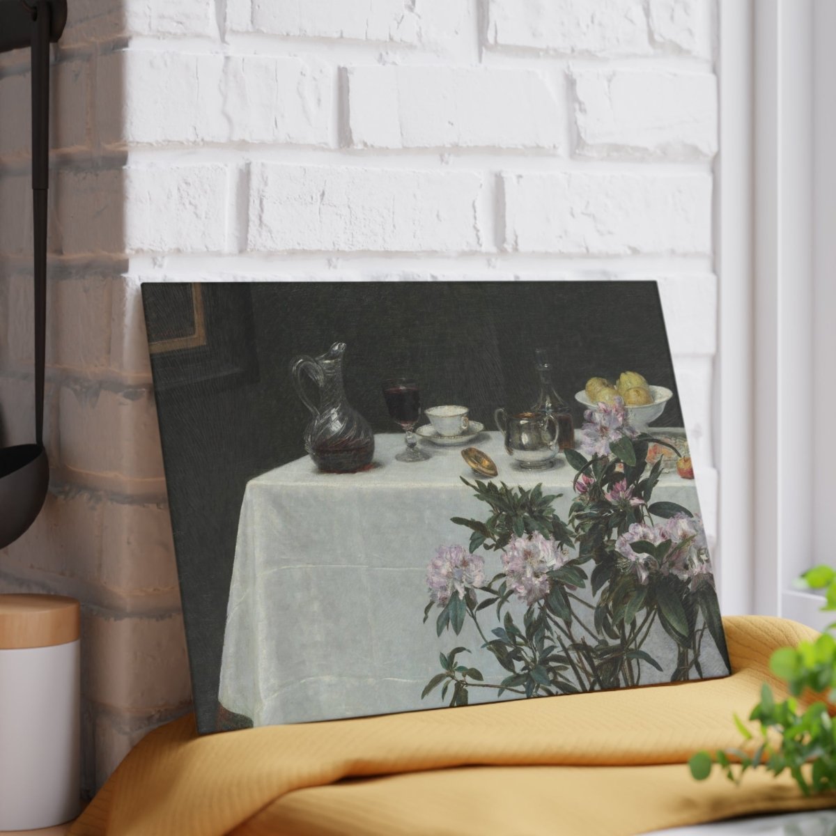 Tea or Wine? | Glass Chopping Board - Glass Chopping Board - Piccolo Fiore Prints