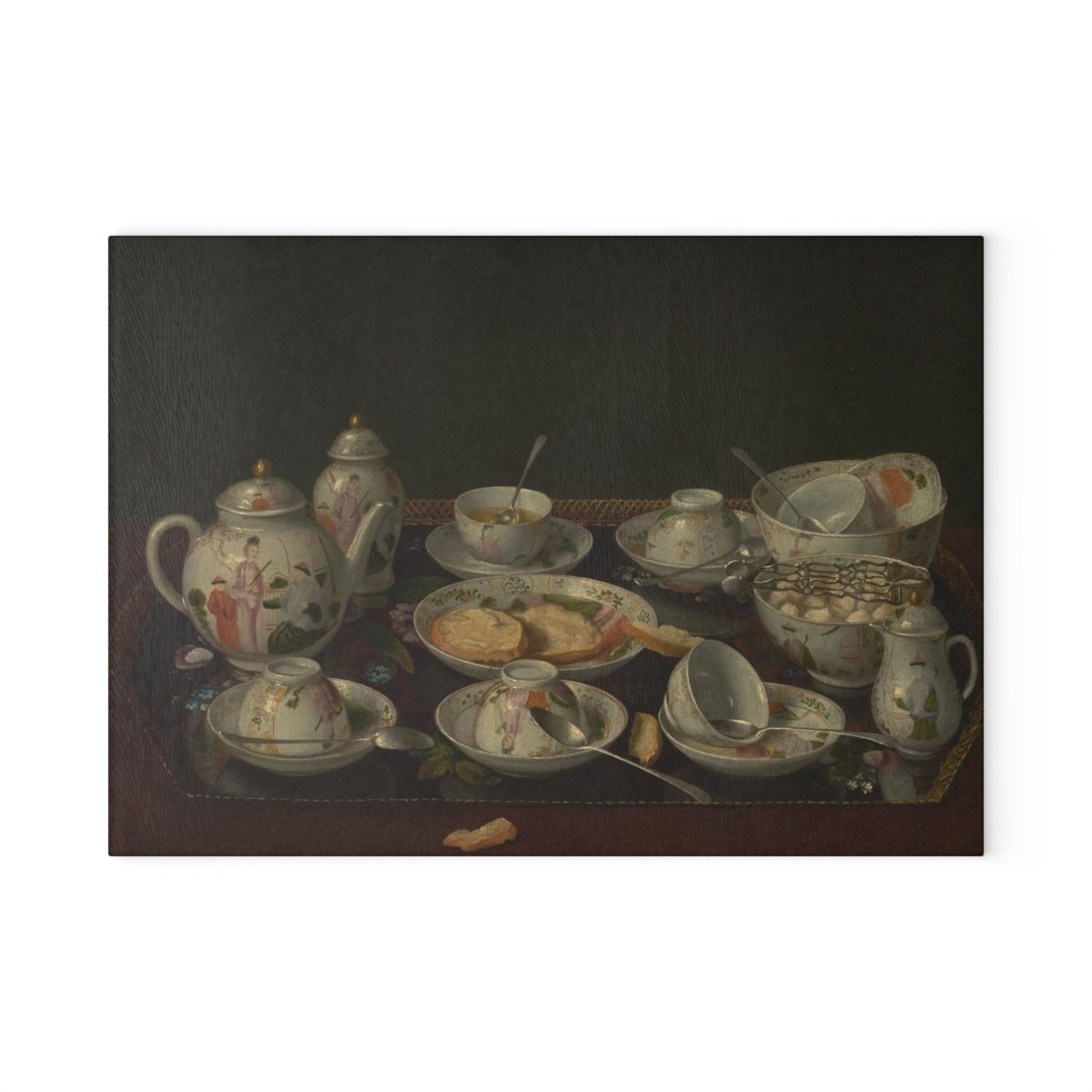 Tea - time China | Glass Chopping Board - Glass Chopping Board - Piccolo Fiore Prints