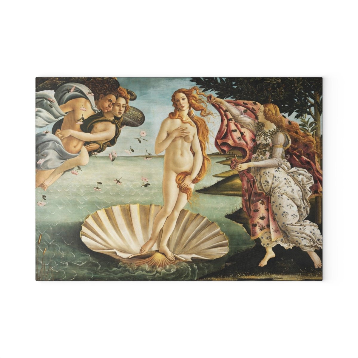 The Birth of Venus | Glass Chopping Board - Glass Chopping Board - Piccolo Fiore Prints