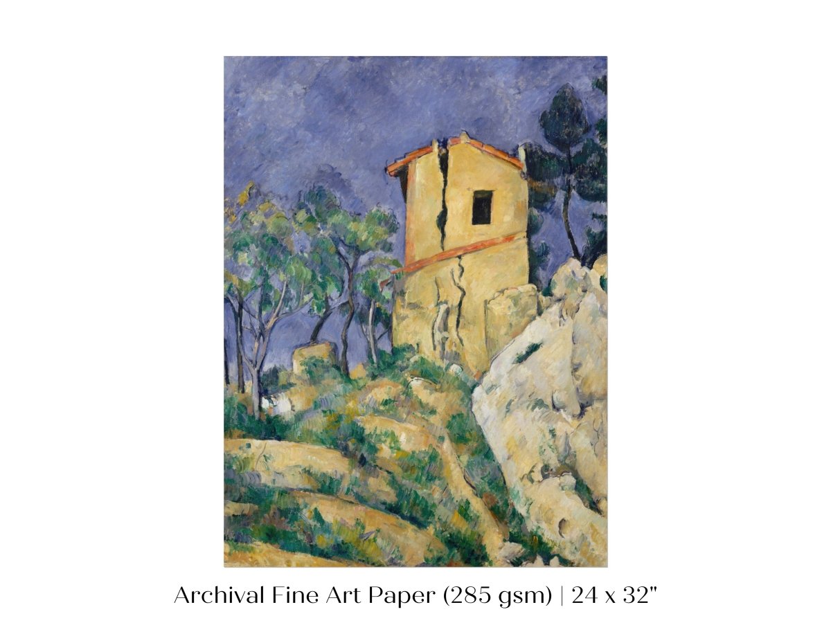 The House with the Cracked Walls | P86 - Single Art Prints - Piccolo Fiore Prints