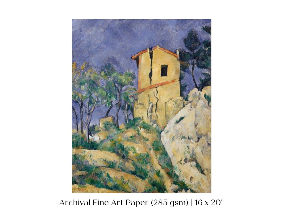 The House with the Cracked Walls | P86 - Single Art Prints - Piccolo Fiore Prints