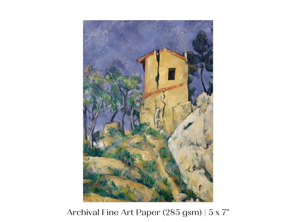 The House with the Cracked Walls | P86 - Single Art Prints - Piccolo Fiore Prints