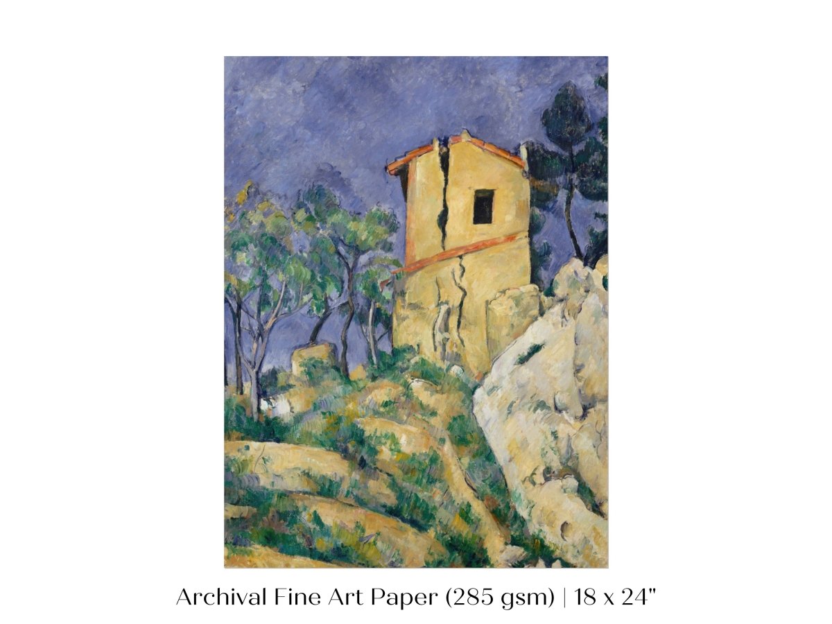 The House with the Cracked Walls | P86 - Single Art Prints - Piccolo Fiore Prints