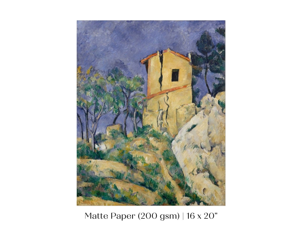 The House with the Cracked Walls | P86 - Single Art Prints - Piccolo Fiore Prints