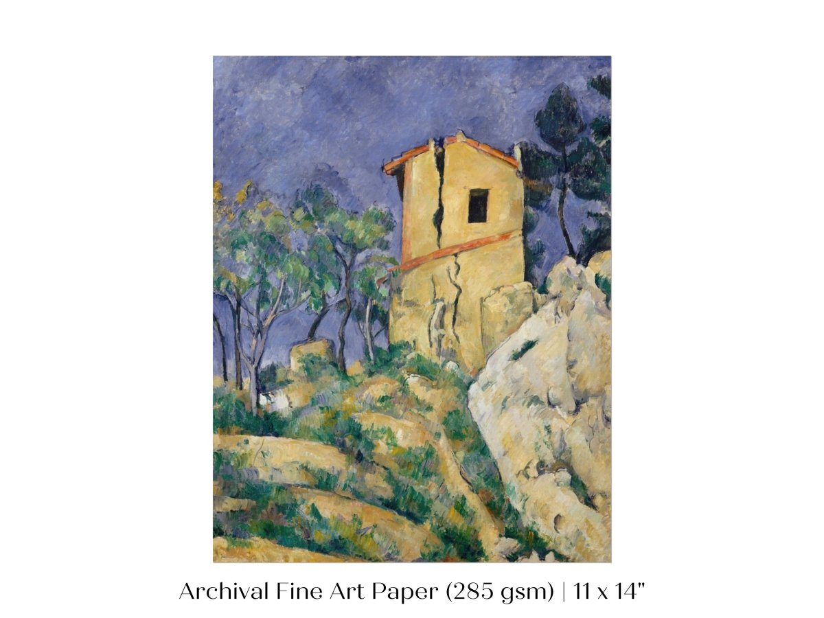 The House with the Cracked Walls | P86 - Single Art Prints - Piccolo Fiore Prints