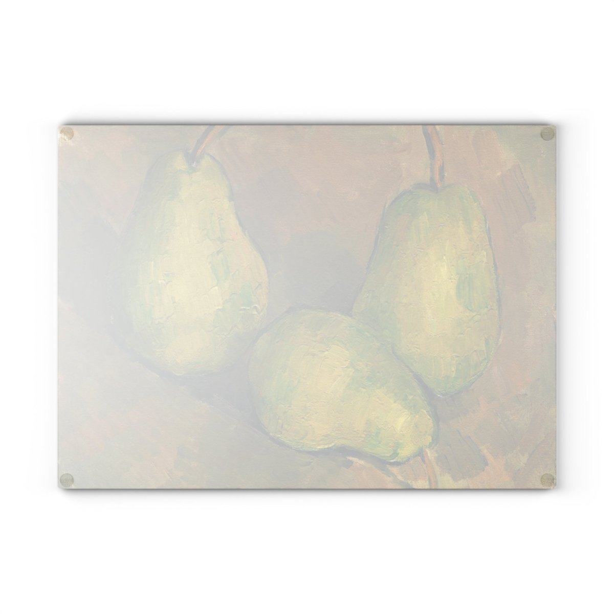 Three Pears | Glass Chopping Board - Glass Chopping Board - Piccolo Fiore Prints
