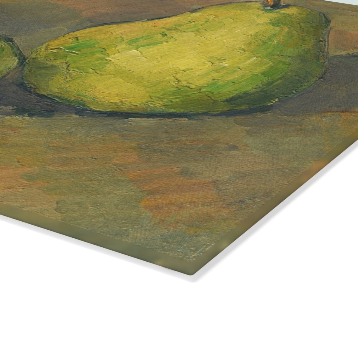 Three Pears | Glass Chopping Board - Glass Chopping Board - Piccolo Fiore Prints