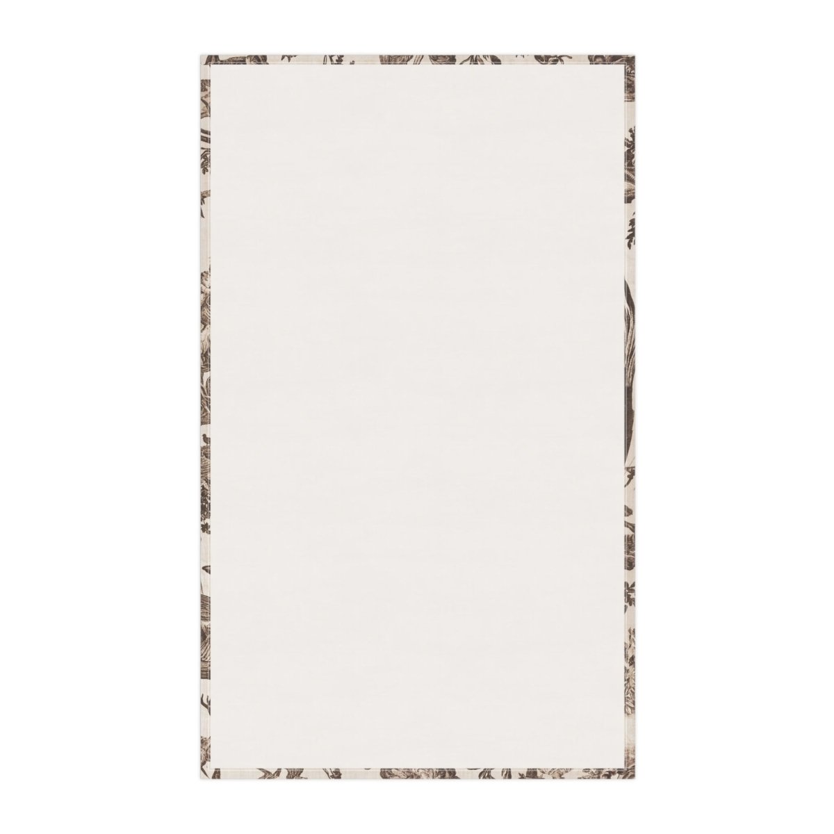 Toile de Jouy in Cream and Brown | Tea Towel - Tea Towel - Piccolo Fiore Prints