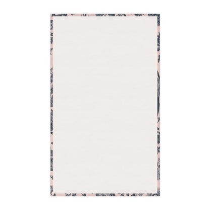Toile de Jouy in Pink and Dark Navy Blue | Tea Towel - Tea Towel - Piccolo Fiore Prints