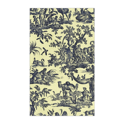 Toile de Jouy in Yellow and Black | Tea Towel - Tea Towel - Piccolo Fiore Prints