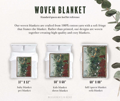 Tropical Forest with Monkeys | Woven Blanket - Woven Blanket - Piccolo Fiore Prints