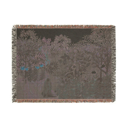 Tropical Forest with Monkeys | Woven Blanket - Woven Blanket - Piccolo Fiore Prints