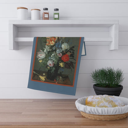 Vase of Flowers and a Butterfly | Tea Towel - Tea Towel - Piccolo Fiore Prints