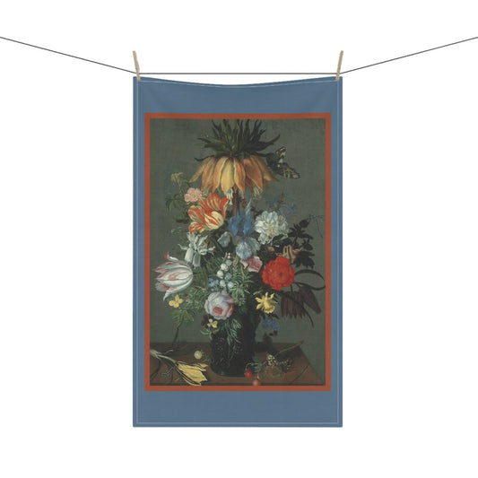 Vase of Flowers and a Butterfly | Tea Towel - Tea Towel - Piccolo Fiore Prints