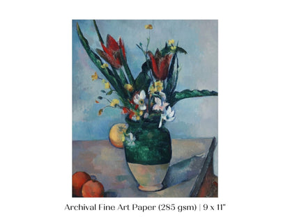 Vase of Red Tulips | P357 - Single Art Prints - Piccolo Fiore Prints