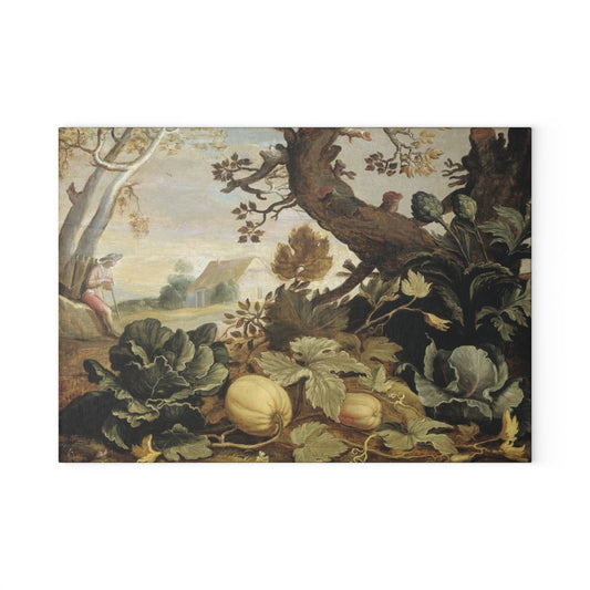 Vegetable Harvest | Glass Chopping Board - Glass Chopping Board - Piccolo Fiore Prints