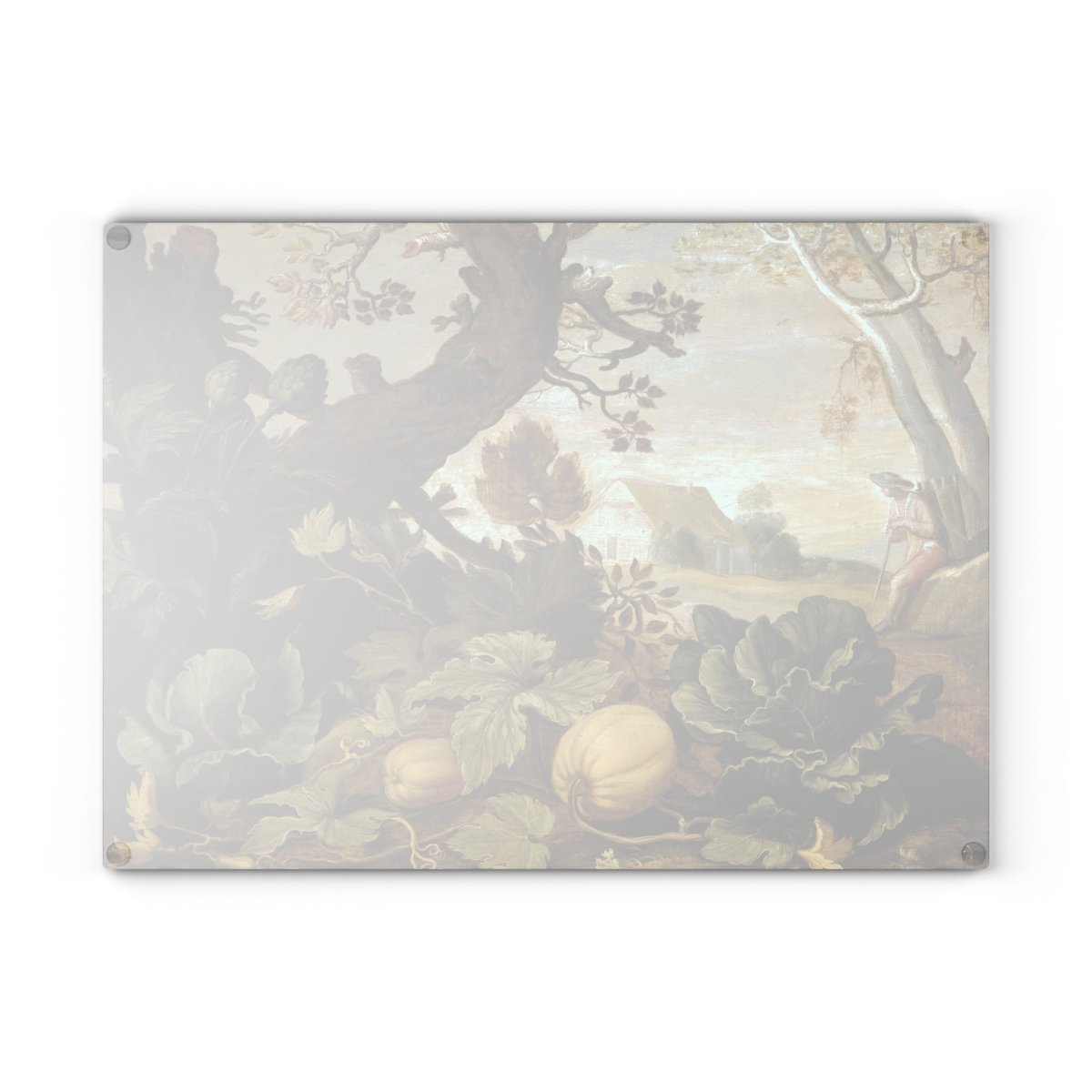 Vegetable Harvest | Glass Chopping Board - Glass Chopping Board - Piccolo Fiore Prints
