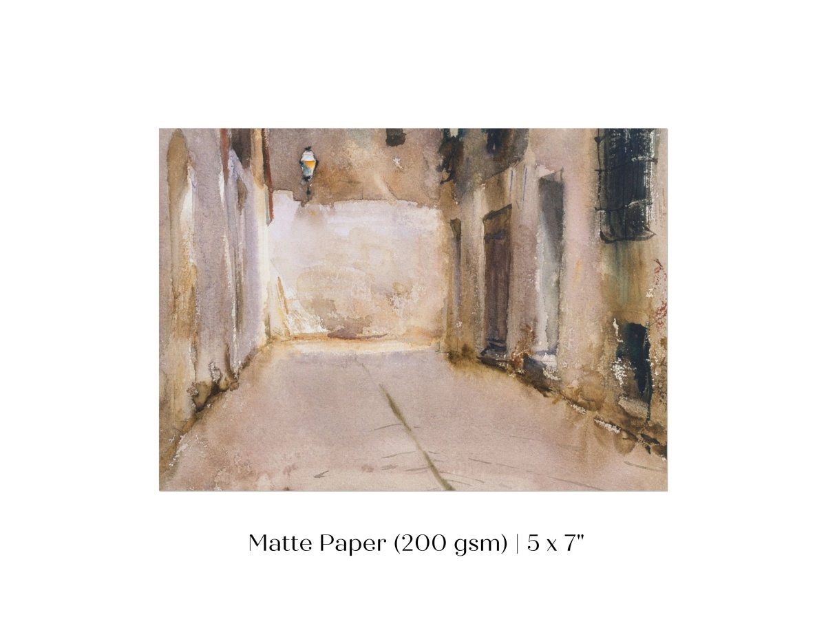 Venice Courtyard | P317 - Single Art Prints - Piccolo Fiore Prints