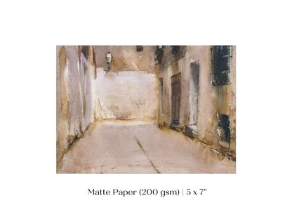 Venice Courtyard | P317 - Single Art Prints - Piccolo Fiore Prints