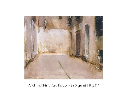 Venice Courtyard | P317 - Single Art Prints - Piccolo Fiore Prints