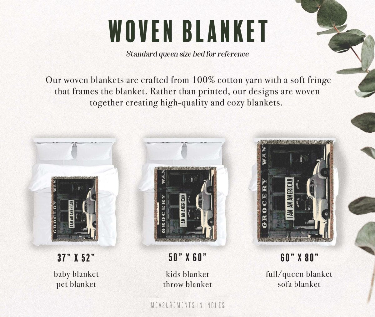 Vintage Americana | Woven Blanket - Woven Blanket - Piccolo Fiore Prints