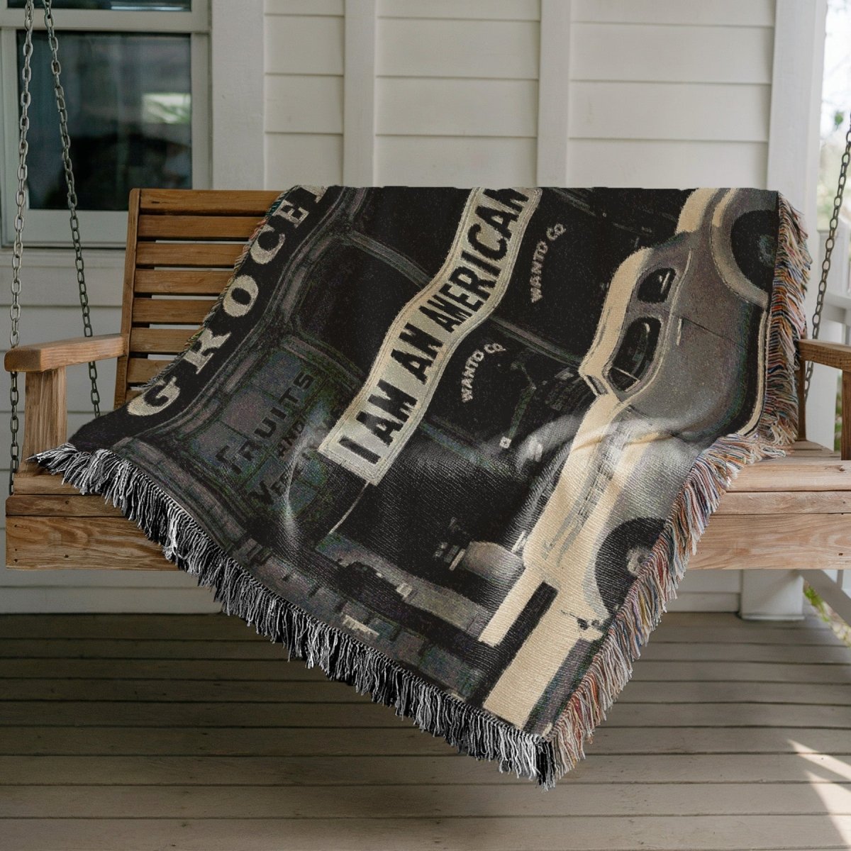 Vintage Americana | Woven Blanket - Woven Blanket - Piccolo Fiore Prints