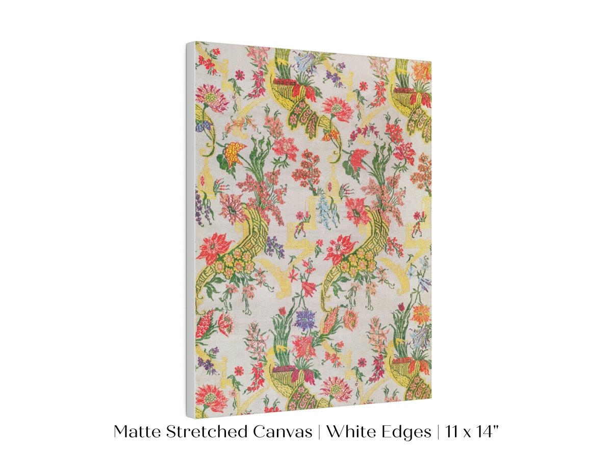 Vintage Floral Wallpaper Pattern | P145 - Single Art Prints - Piccolo Fiore Prints
